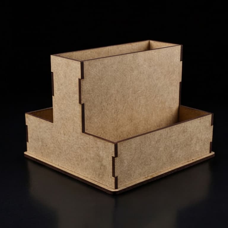 Kit 20 Porta Guardanapo Sachê em MDF com Divisórias Organizador de Mesa Restaurante Lanchonete