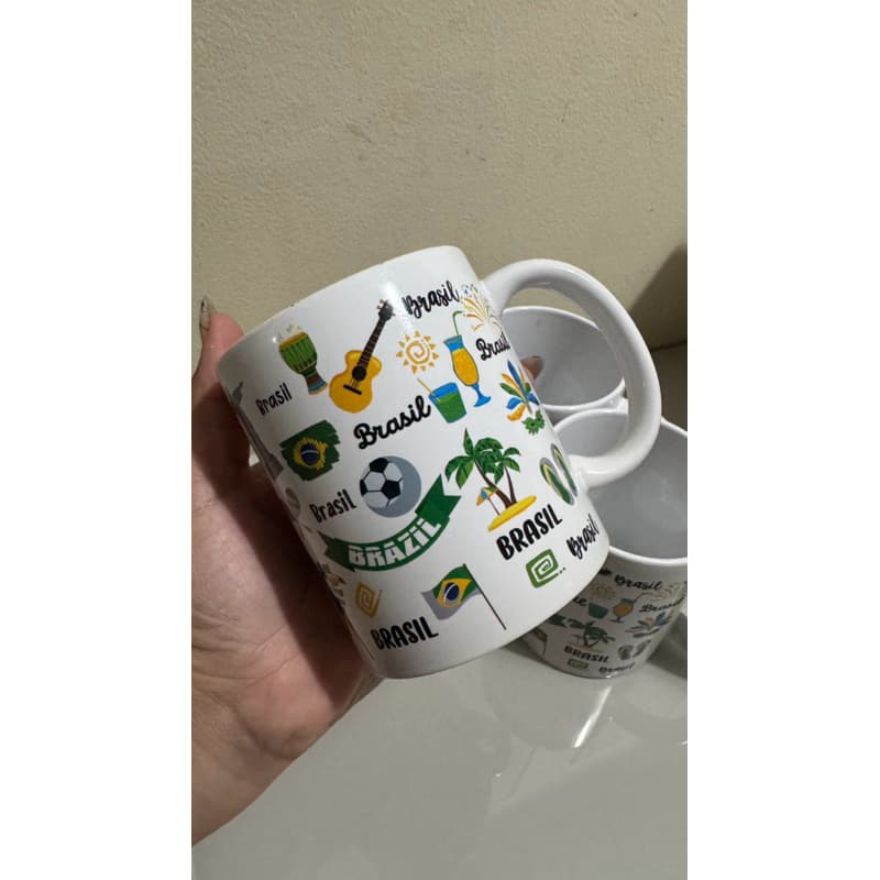 Caneca Personalizada Copa do mundo - Resistente a Micro-ondas e Lava-louças, Design Único