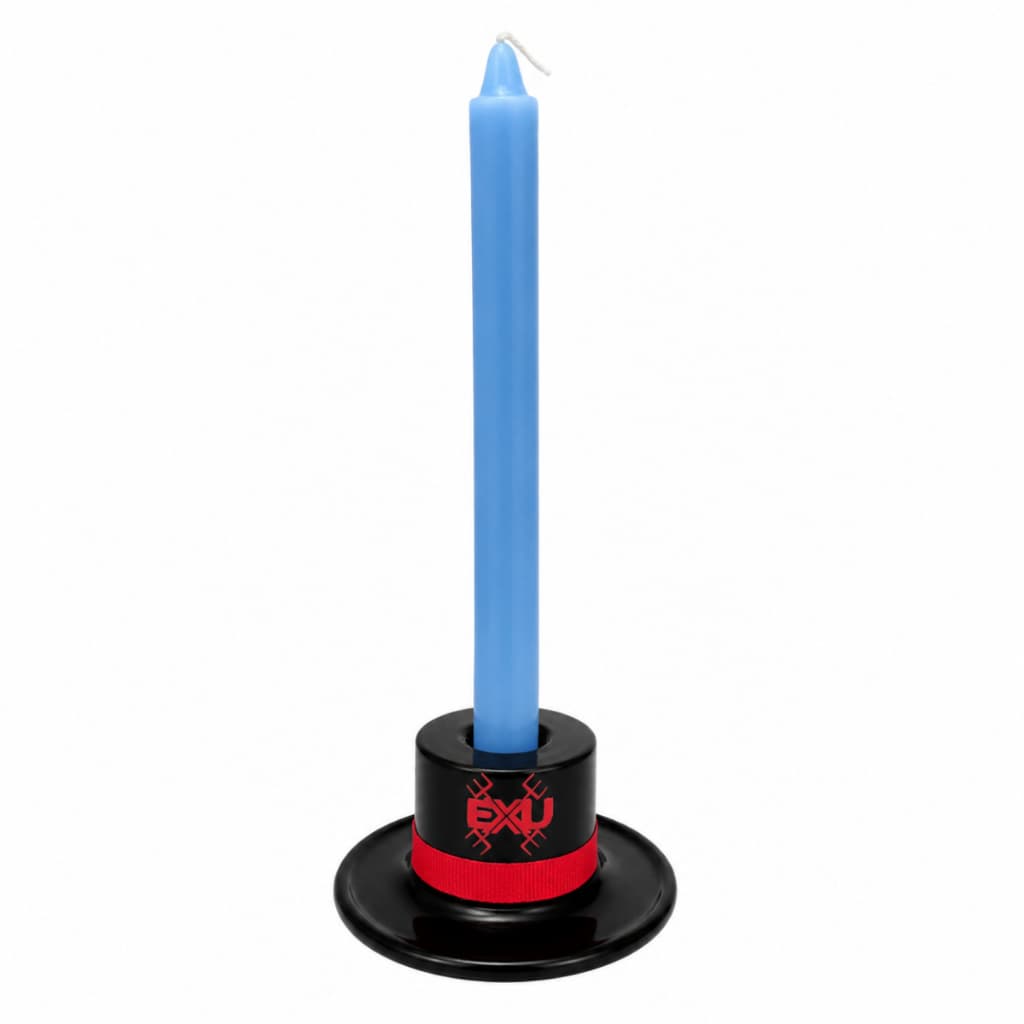 CASTIÇAL DE ALUMÍNIO PARA VELA PALITO EXU | DECORAÇÃO ESPIRITUAL E RELIGIOSA