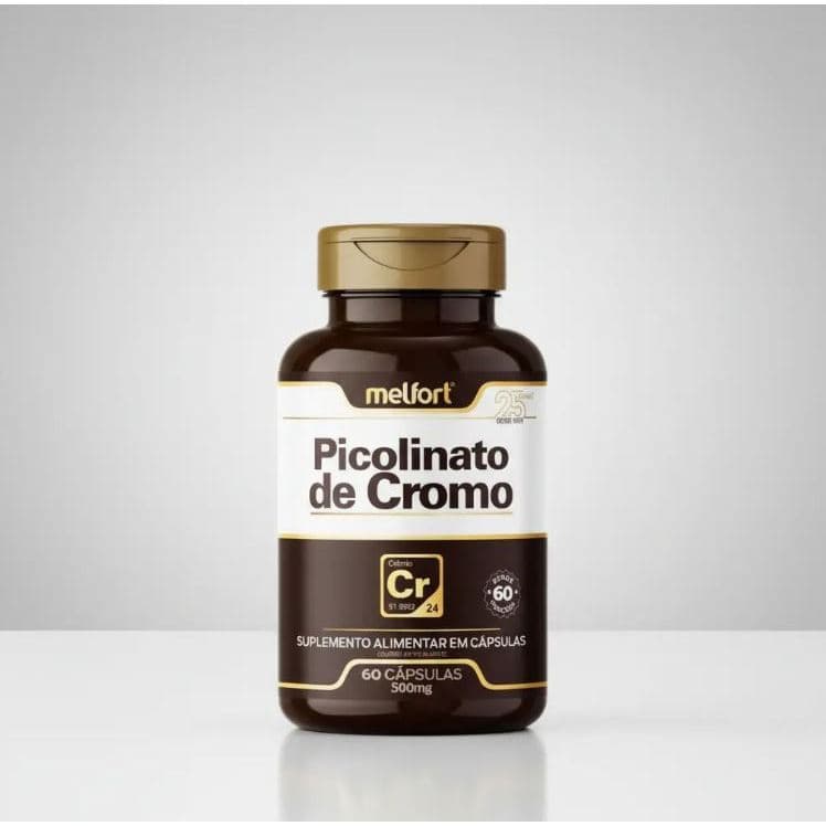 Picolinato de Cromo 500 mg 60 Capsulas Melfort