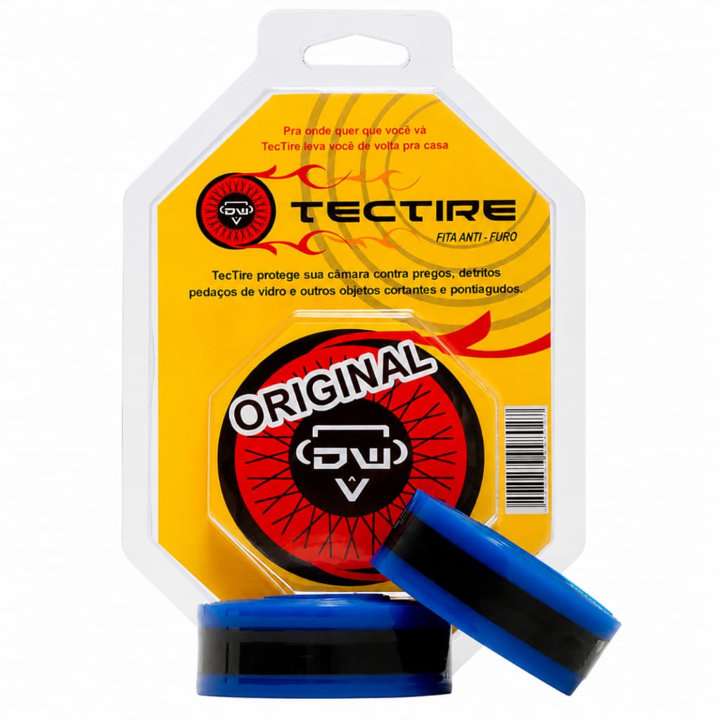 Par Fita Anti Furo Speed Aro 27" 700" Bicicleta Caloi 10 23mm Largura Tectire Proteção Câmara Pneu Bike Azul 2,2m