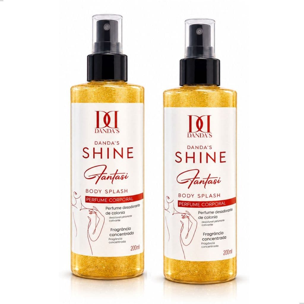 Kit 2 Body Splash Desodorante Corporal Perfume Colônia Fragrância Duradoura Feminino Fantasi 200ml