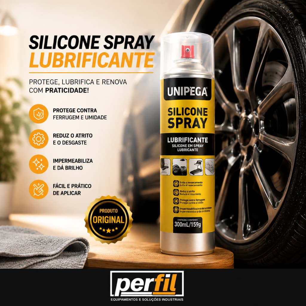 Silicone Spray Lubrificante Multiuso 300ml Unipega silicone spray automotivo silicone liquido
