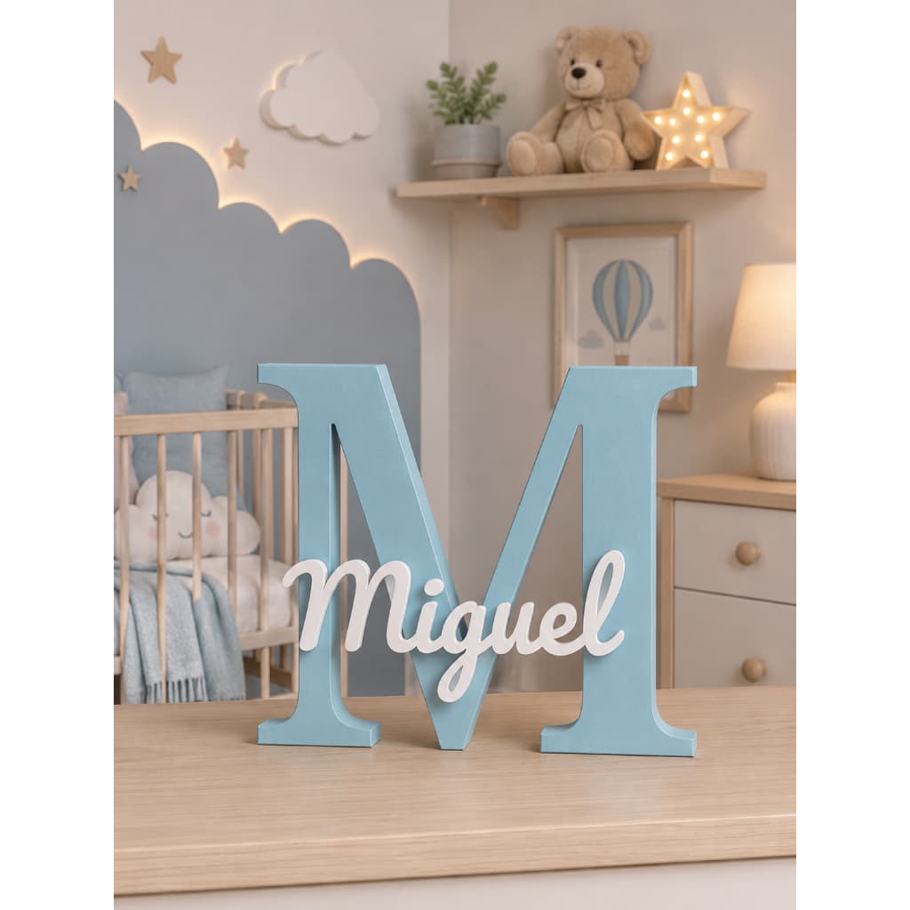 Nome Personalizado com Letra Infantil para Decoração de Quartos de Bebê e Presentes 3D