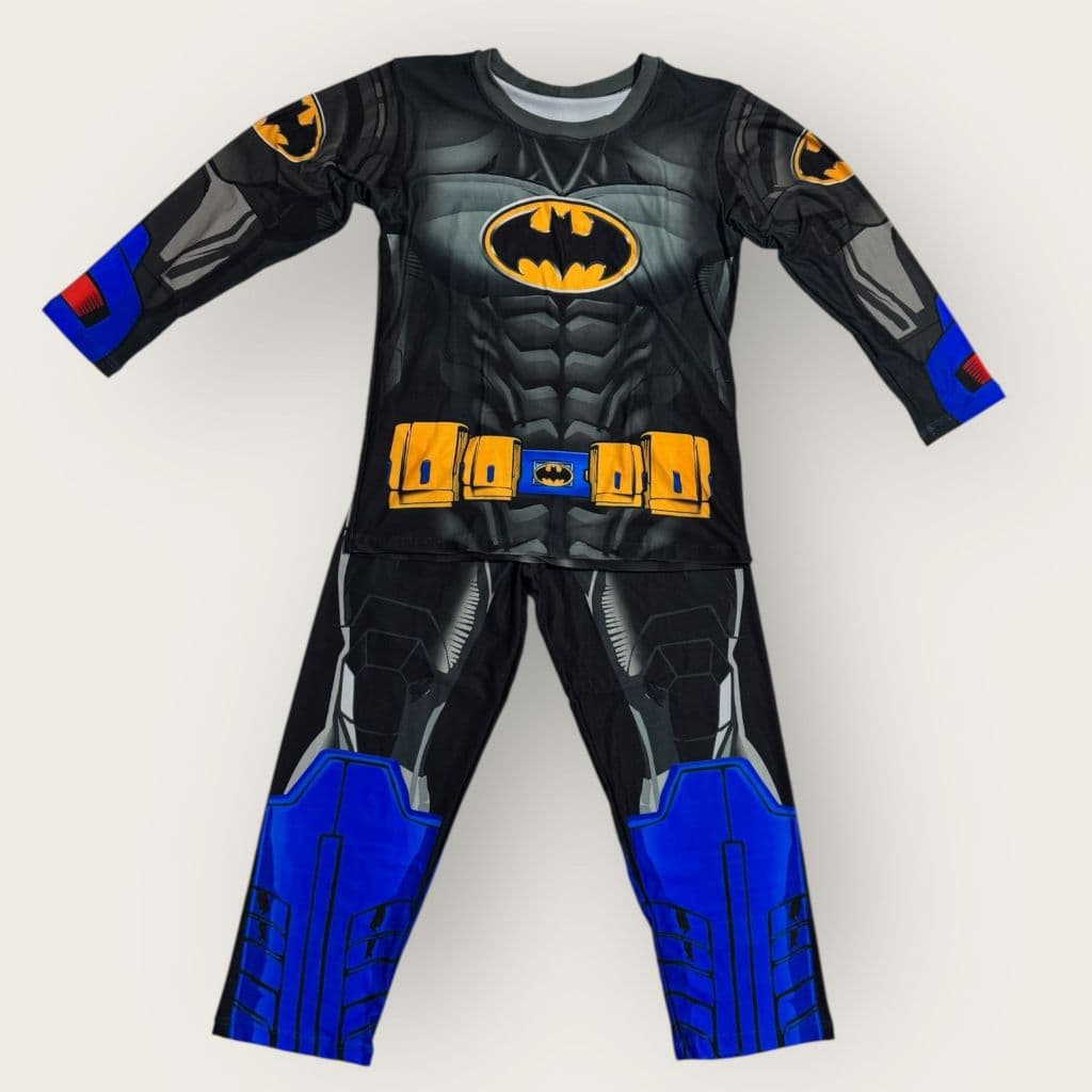 Pijama Infantil Batman Fantasia Temática Batman Conjunto Camiseta Calça Infantil Masculina Heróis