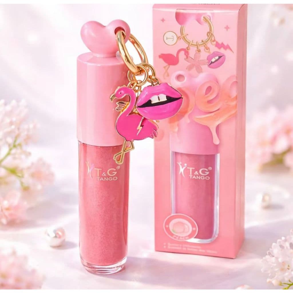 Gloss Lip Oil Hidratante Brilho + Chaveirinho Pessego - T&G Tango