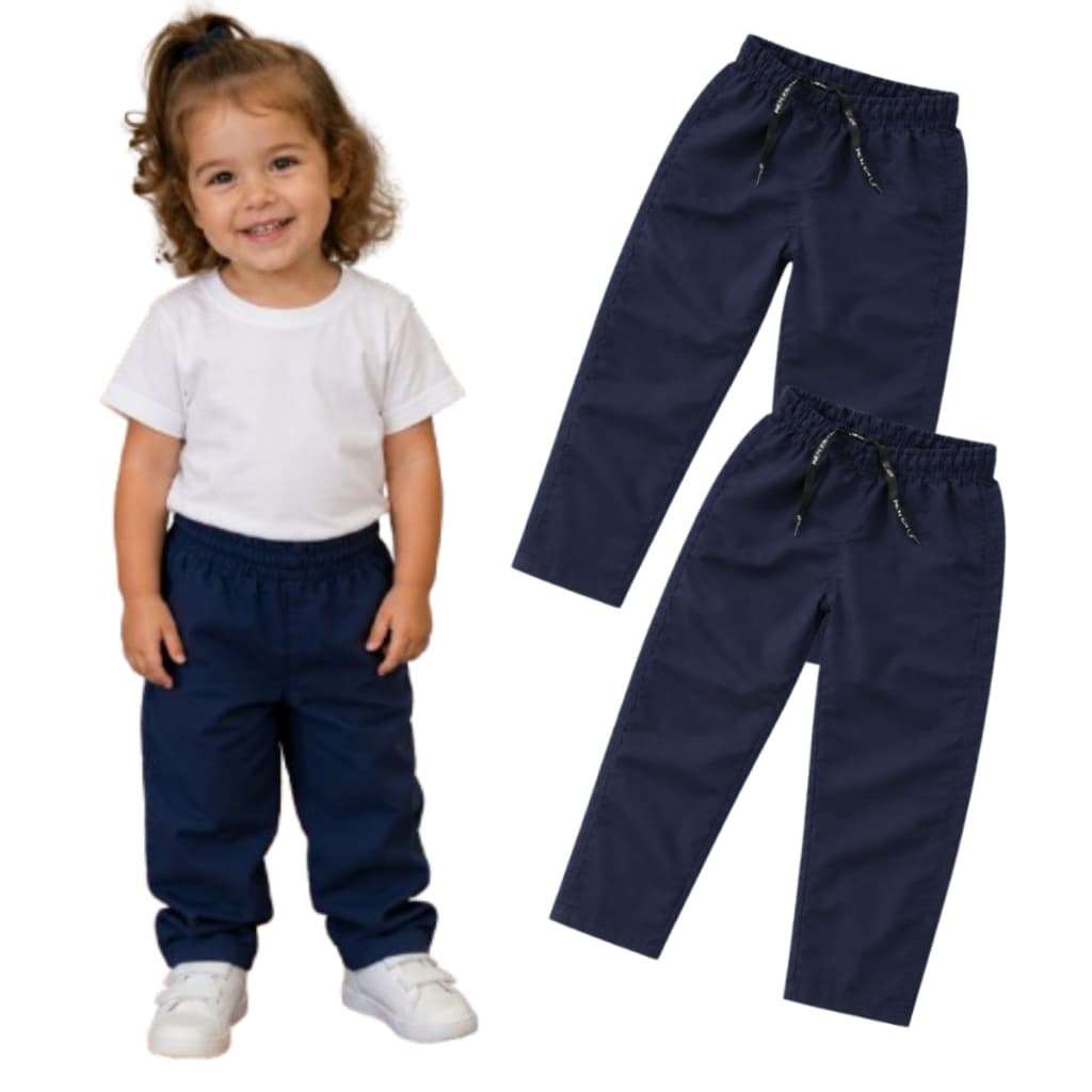 Kit 2 Calças Escolares Infantil Feminina Uniforme Menina Tam 2 ao 16