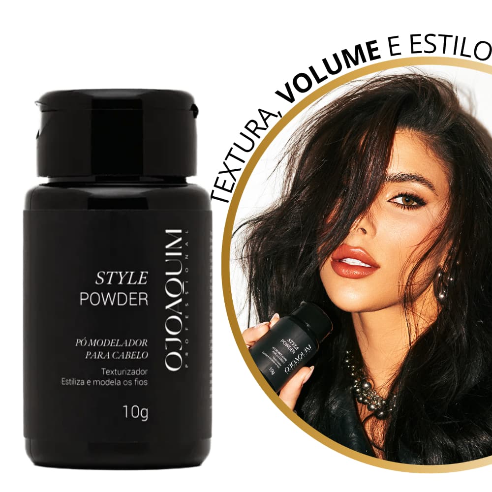 Pomada Modeladora Em Pó Style Powder 10g O Joaquim - Texturizador Capilar para Textura Volume