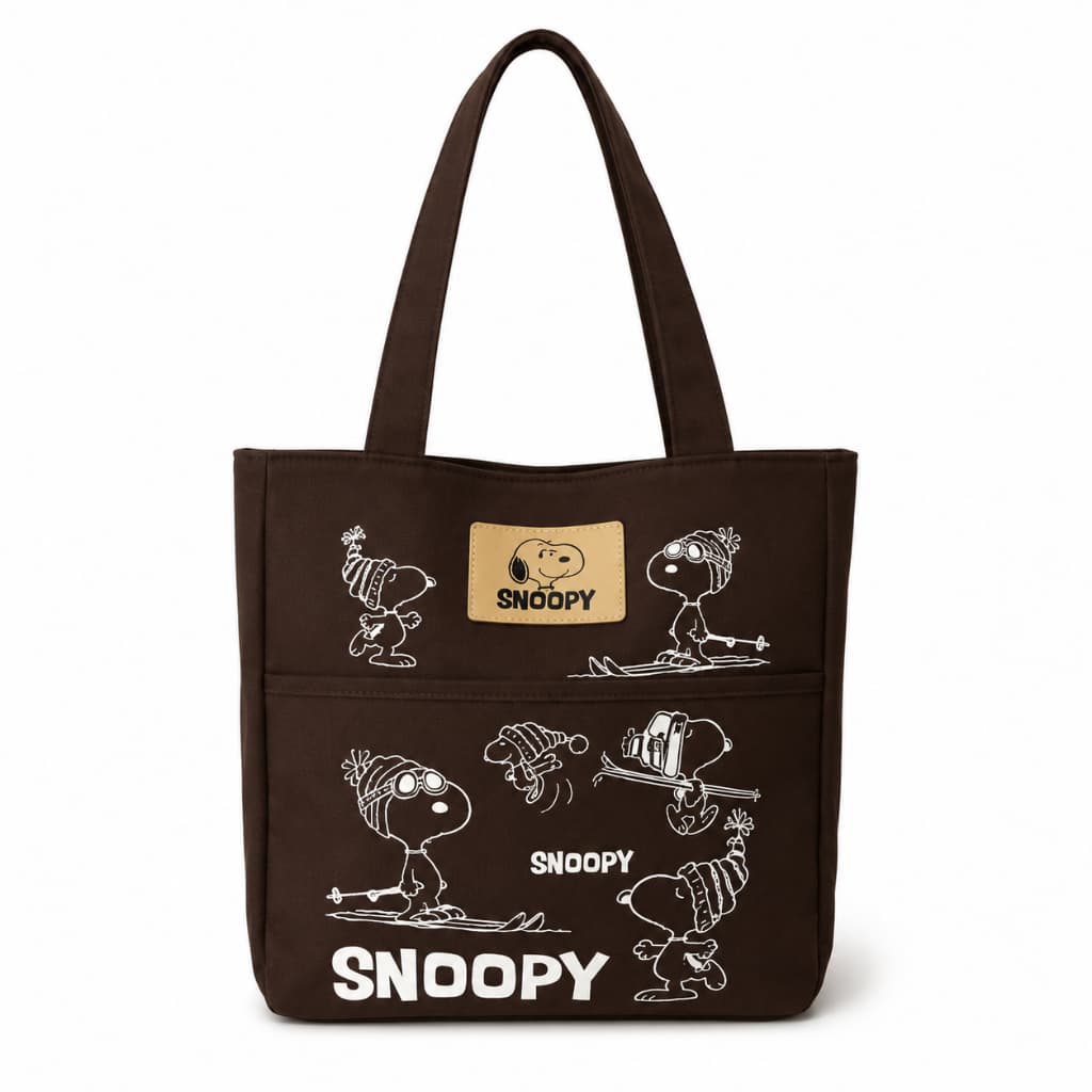 Bolsa Feminina Marrom Com 2  Compartimentos e Zipper Estilosa