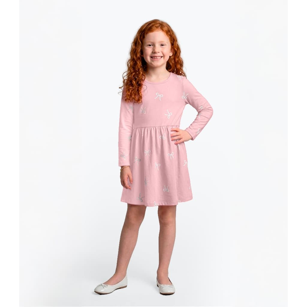 Vestido Infantil Manga Longa Molecotton Rovitex Kids