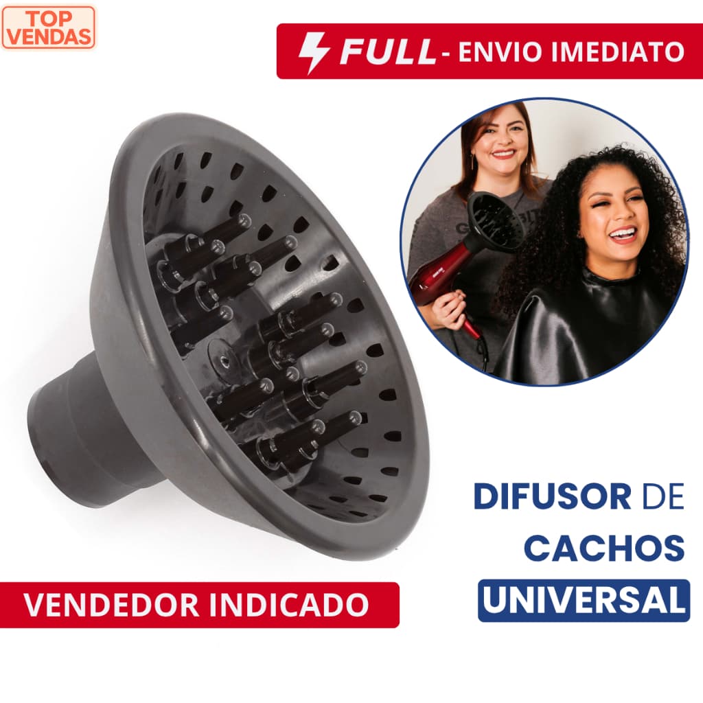 Difusor Cachos Universal Para Secador Taiff Vários Modelos