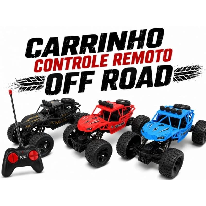Carrinho Racing Off-Road Vehicle, com Controle Remoto sem Fio, Interativo, Atrativo, Divertido