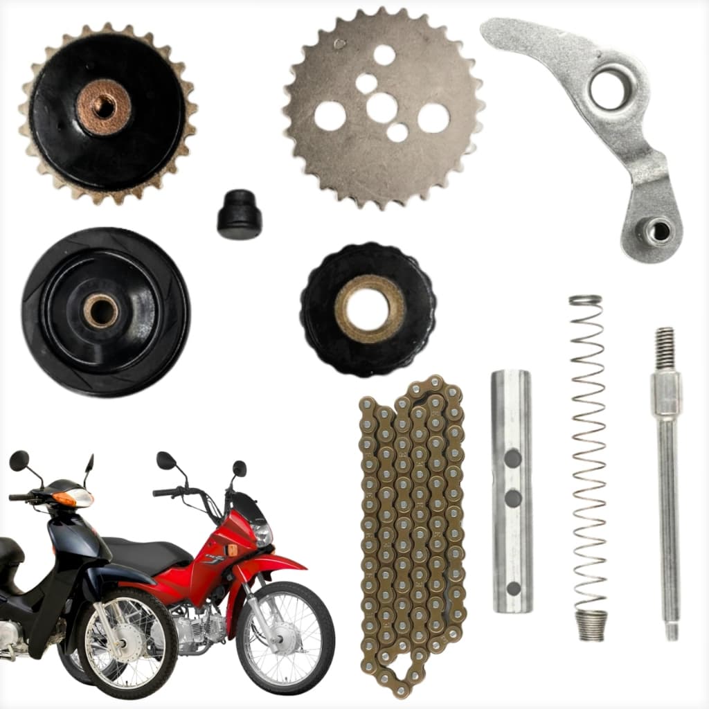 Kit Tensor Completo + Corrente Comando Honda Biz Pop 100 Dream Web 1998 A 2015