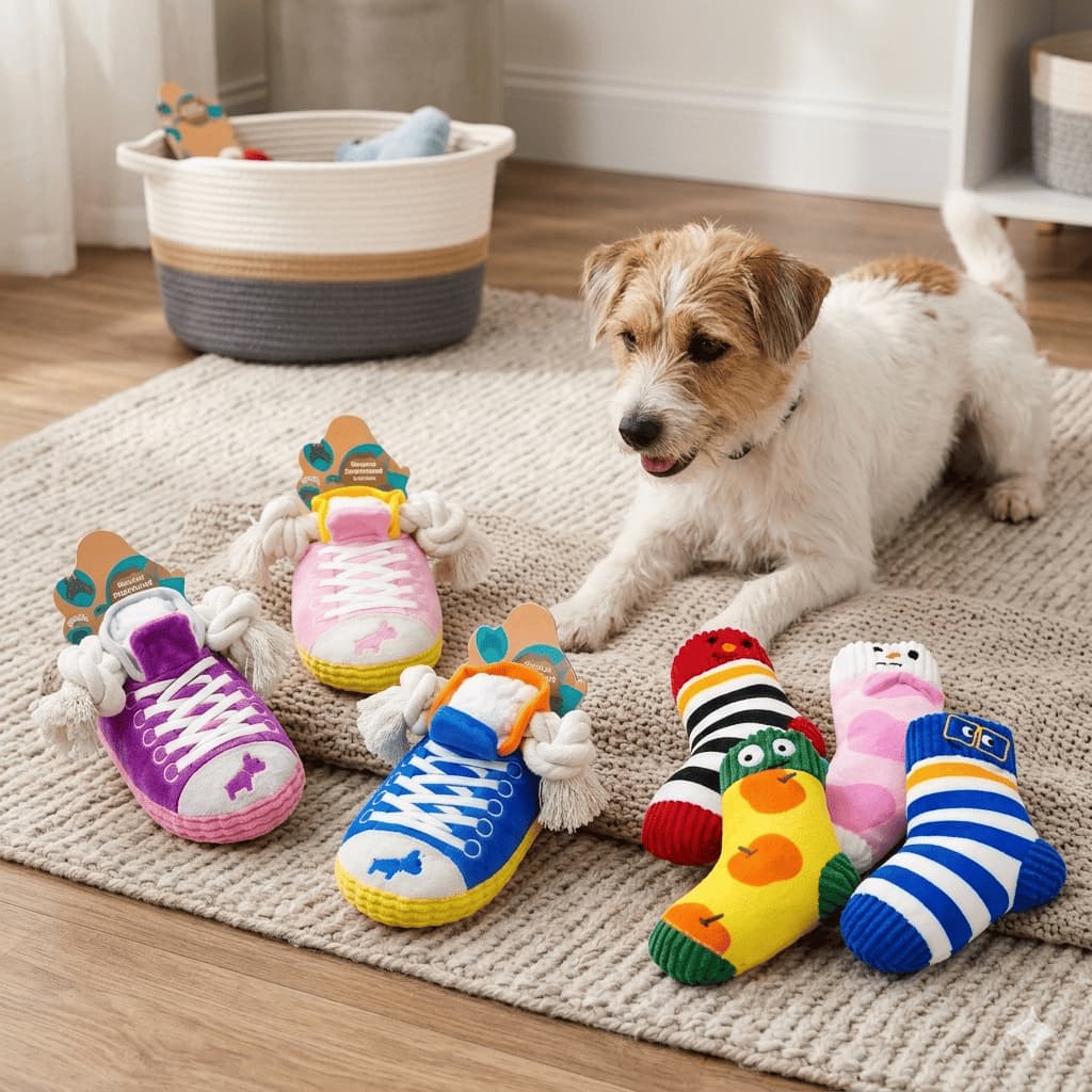 Brinquedo Pelucia Com Apito Para Pet Acessorio Divertido Petshop