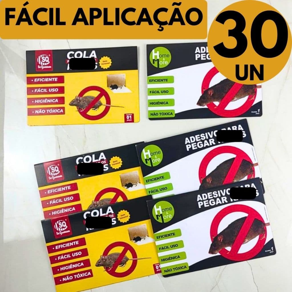 Placa Adesiva Multiuso Para Proteção Residencial Sem Veneno Uso em Cozinha Garagem e Depósito