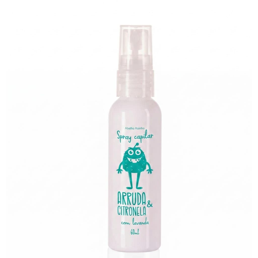 Spray Capilar Prevenção de Piolhos Arruda e Citronela 60ml abelha rainha