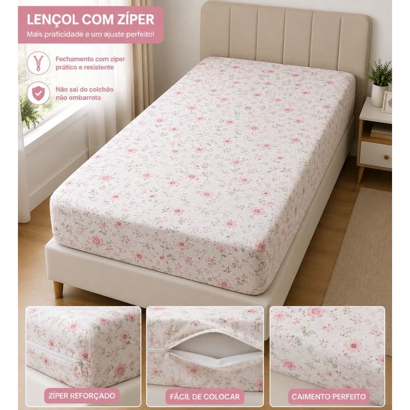 capa protetora para colchão solteiro 100% poliéster micofibra grosso oferta