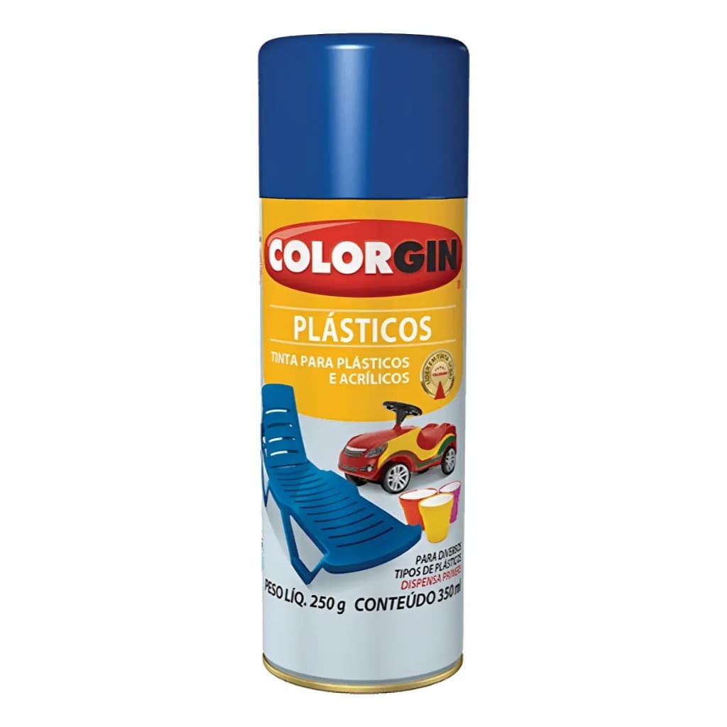 Tinta Spray Colorgin Para Plásticos - Cores