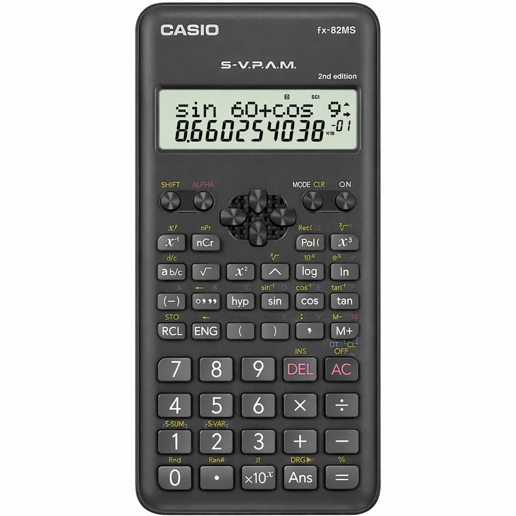 Calculadora Científica Casio FX-82MS-2-S4-DH 240 Funções Preta