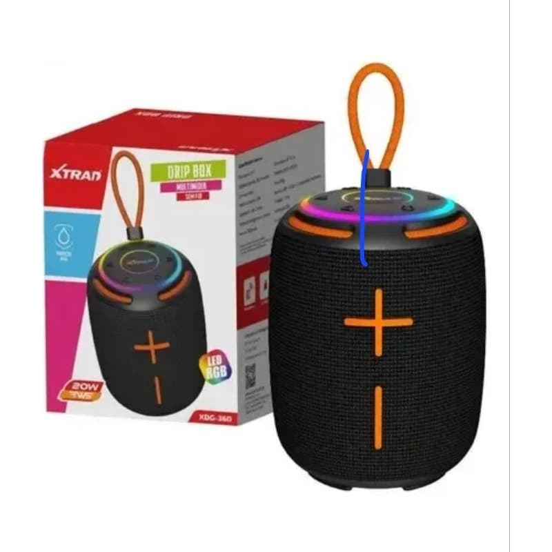 🔊 Caixa de Som Bluetooth Portátil RGB AL-8388 | Som Potente | Bateria Recarregável | USB | TF Card | Luzes LED Coloridas