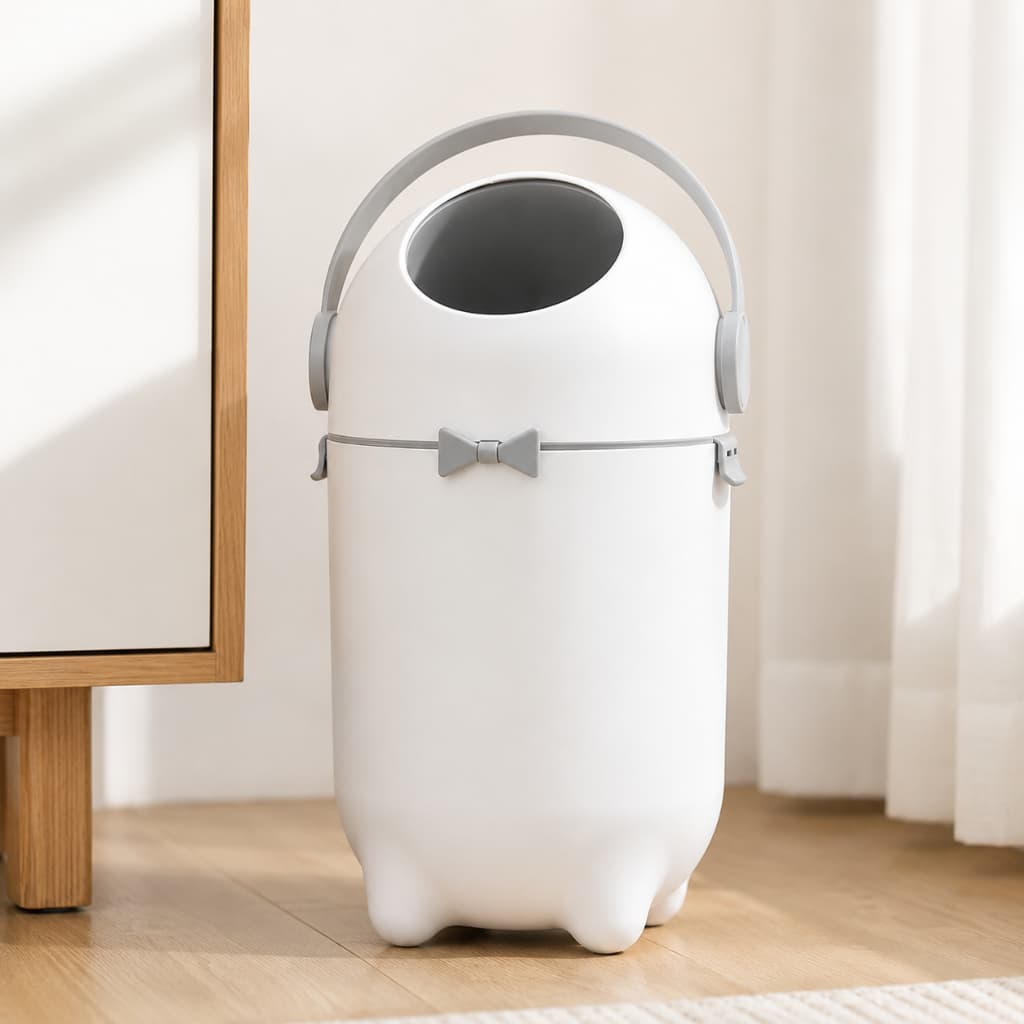 Lixeira Anti Odor Mágica Descarte Fraldas Bebê Lixo 10l