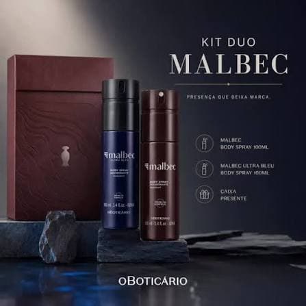 kit presente Duo Malbec body splash