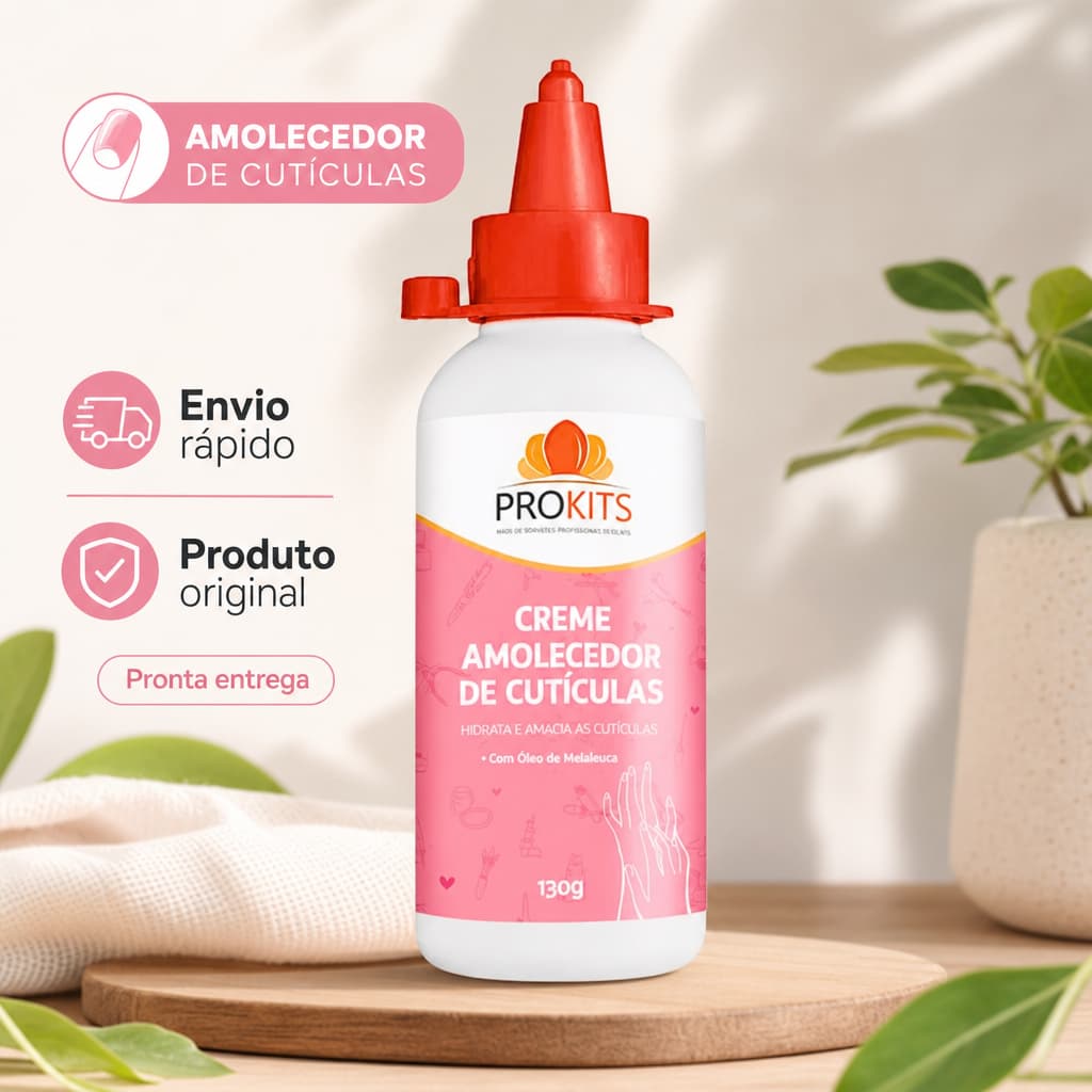 Creme Amolecedor de Cutículas PROKITS com Óleo de Melaleuca 100g