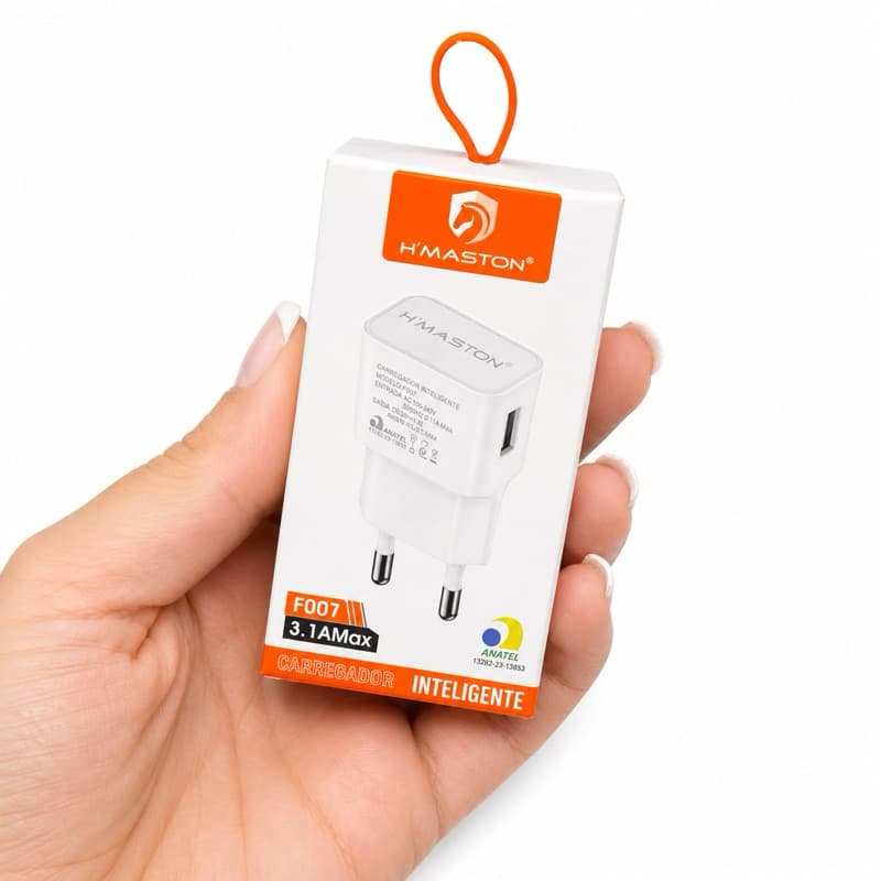 H'maston F001 Fonte 3.1A MAX Mini Carregador Original Portátil Usb