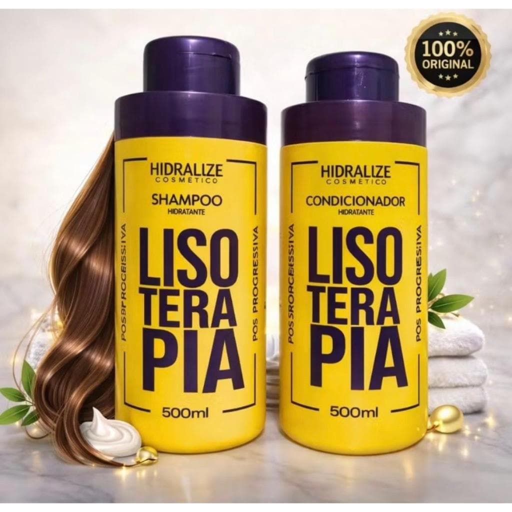 Kit Shampoo + Condicionador 500ML -  Pós Progressiva Lisoterapia - Liso Extremo!