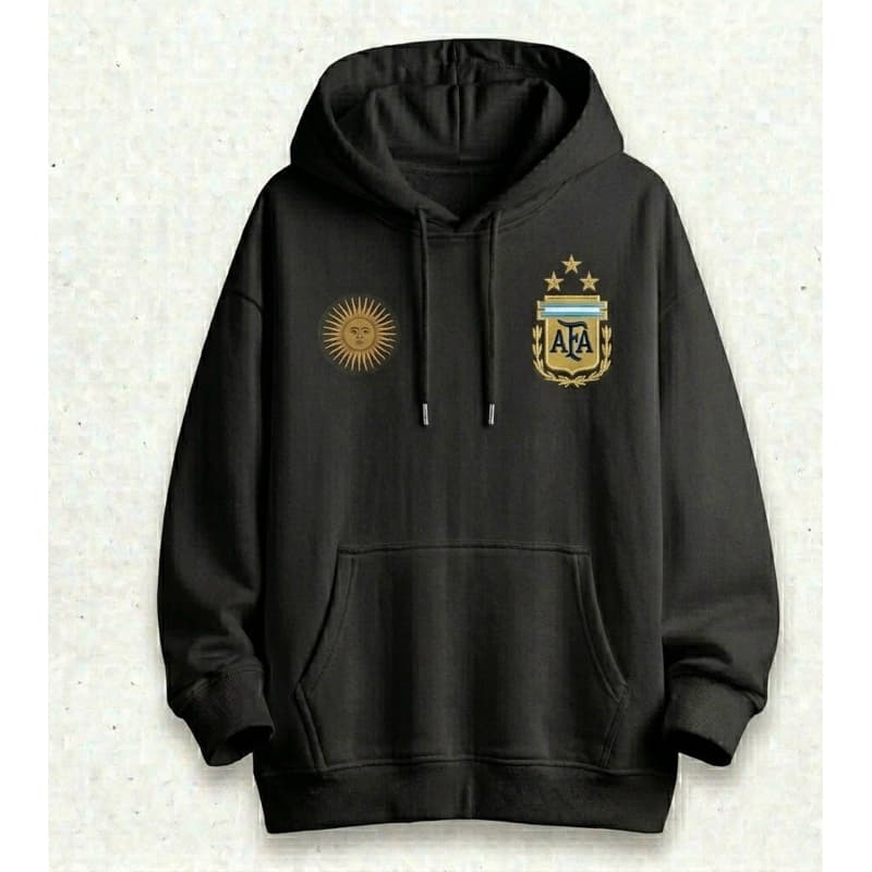 moleton estampado edição copa do mundo unissex, blusa de frio da seleçao argentina flanelado e quentinho cm bolso  capuz