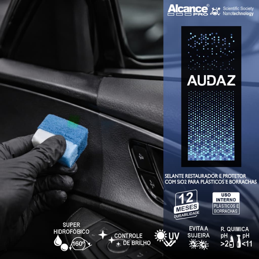 Renovador Plásticos Automotivo Externos 500ml Audaz Alcance