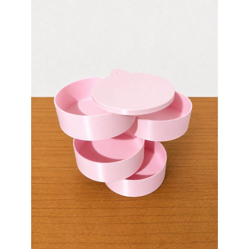 Porta-Joias Giratório Organizador de Bijuterias – Elegância e Praticidade 🌸