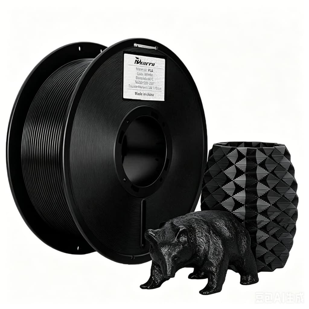 Filamento PETG Premium Outlet 1Kg 1,75mm Ultra Alta Velocidade 300mm/s Preto Branco para Impressora 3D FDM