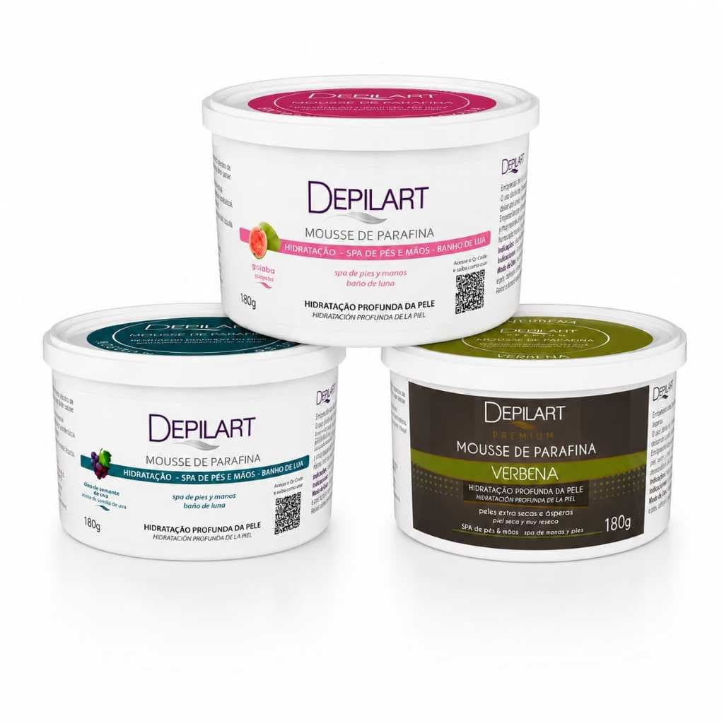 Mousse Hidratante de Parafina Depilart 180g | Hidratação - Spa de Pés e Mãos - Banho de Lua