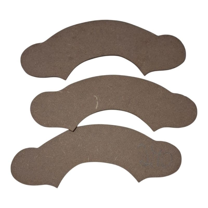 Kit com 3 placa banner mdf  3mm 22cm para guirlanda decoração artesanato