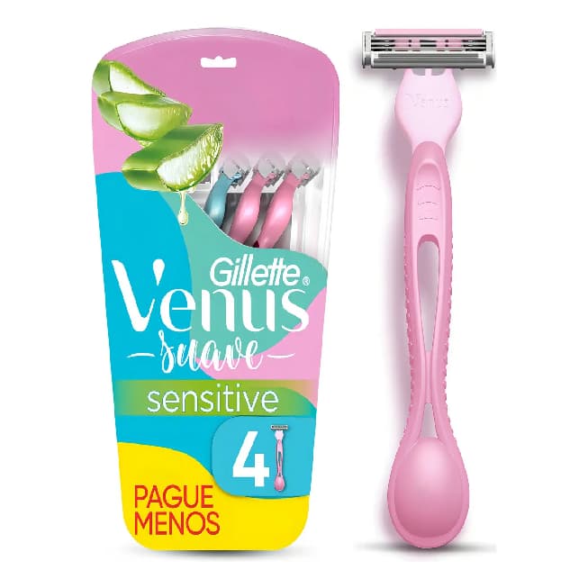 2 atacado Aparelho De Depilar Gillette Venus Suave Sensitive 8 unidades