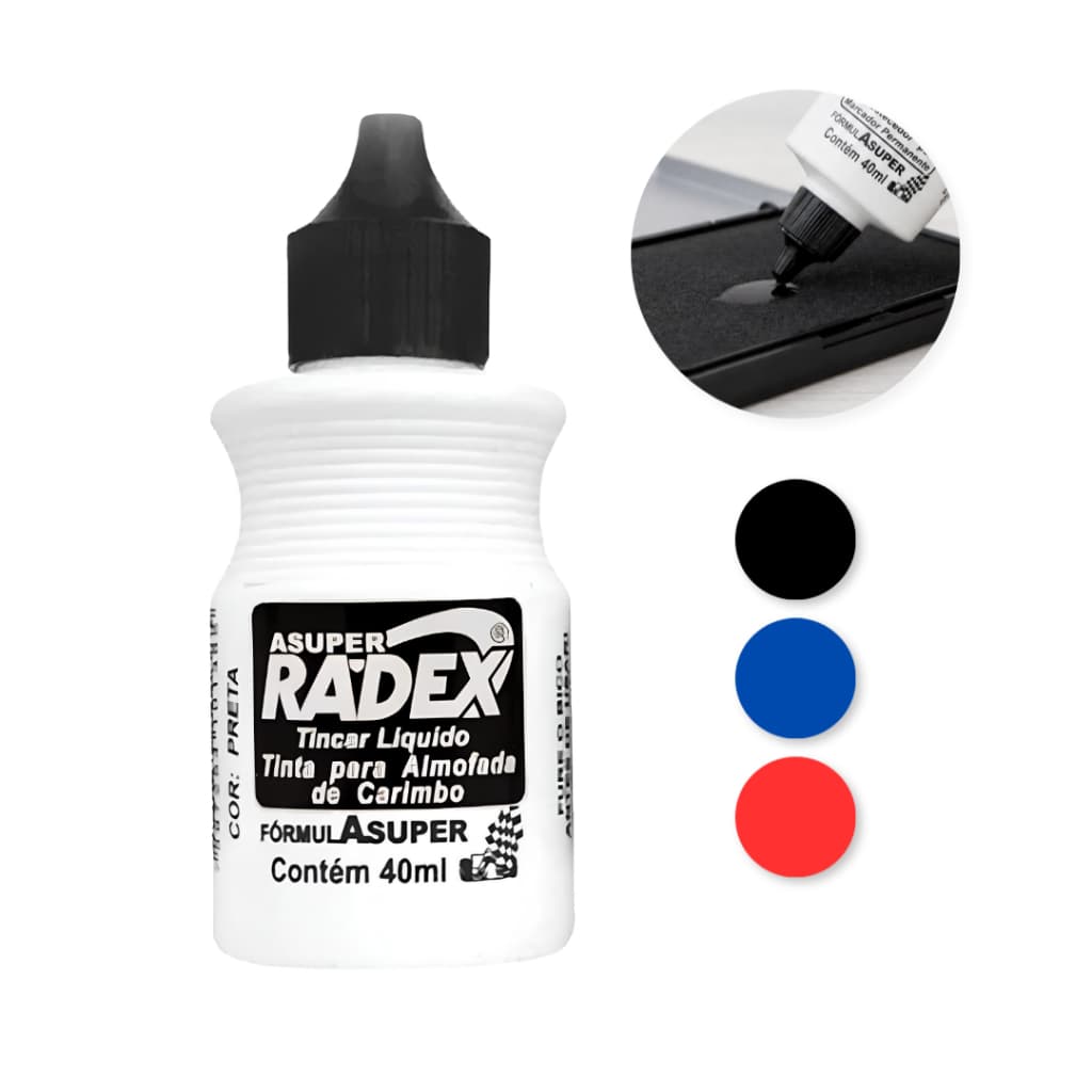 Tinta Almofada Para Carimbo Pequena Radex