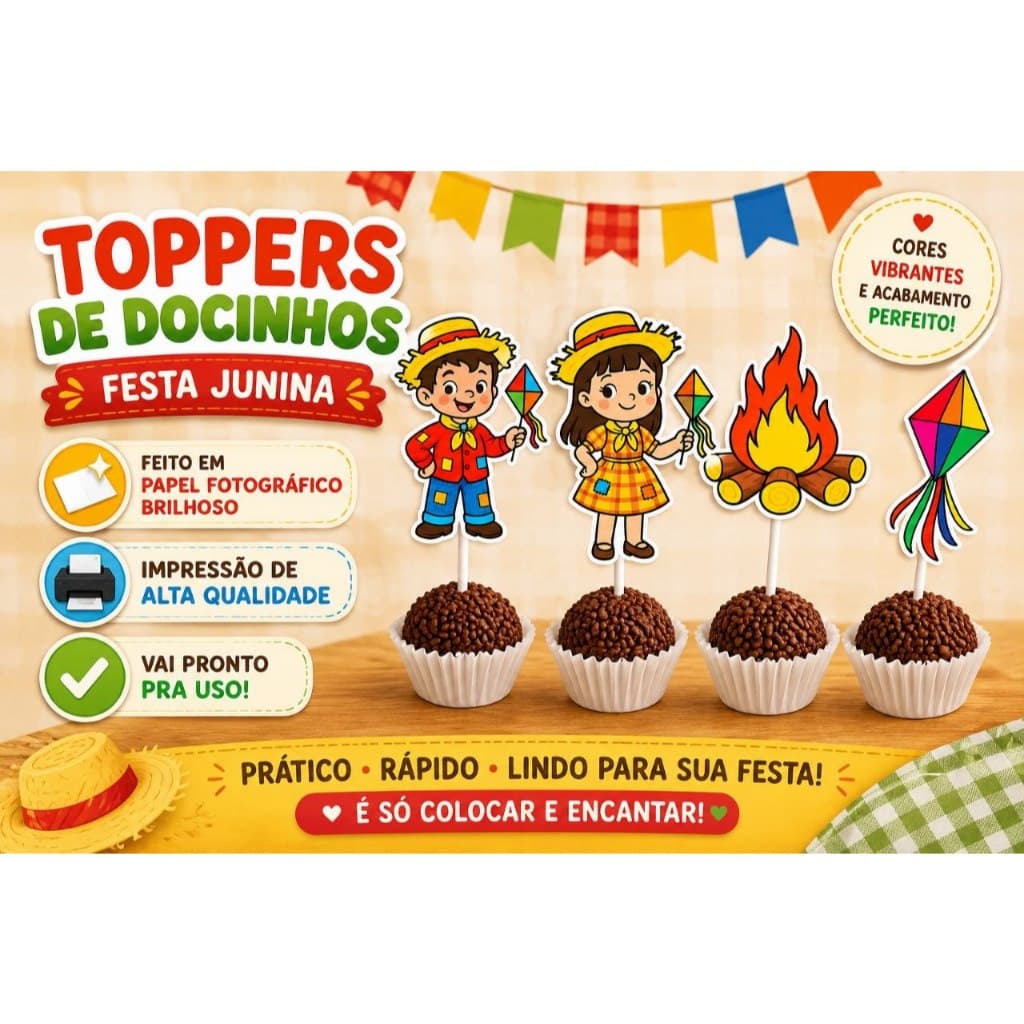 Topper para Docinhos Personalizado qualquer Tema/ Festa Infantil - Mesversarios