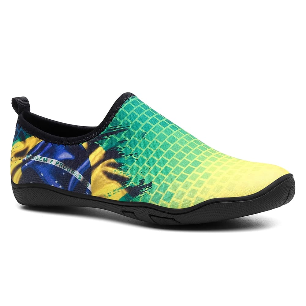 Sapatilha Confortável Pesca Praia Ciclismo Bike Via Livre Neoprene Aquát0ca Borracha Antiderrapante Brasil Náutica Leve