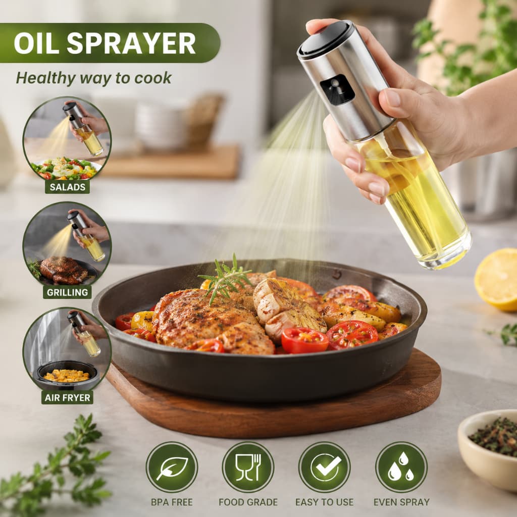 Borrifador Azeite Pulverizador Premium Culinário Adequado Para Cozinhas 100ml Promoção