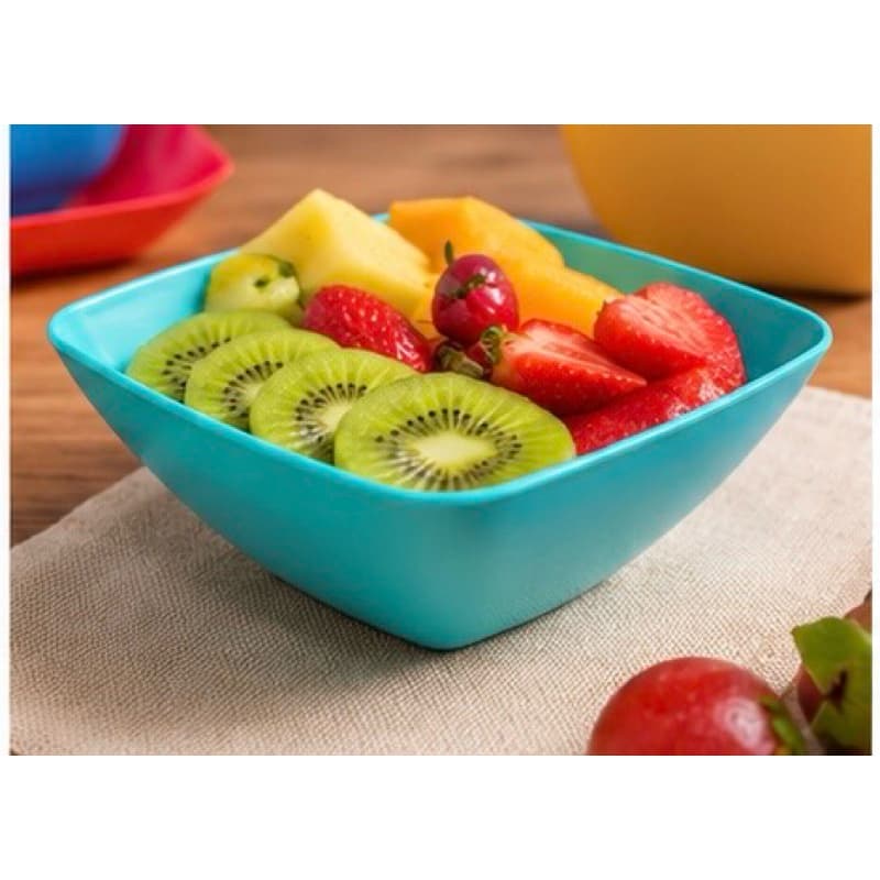 Kit 10 Saladeiras Pote Plástico Colorido