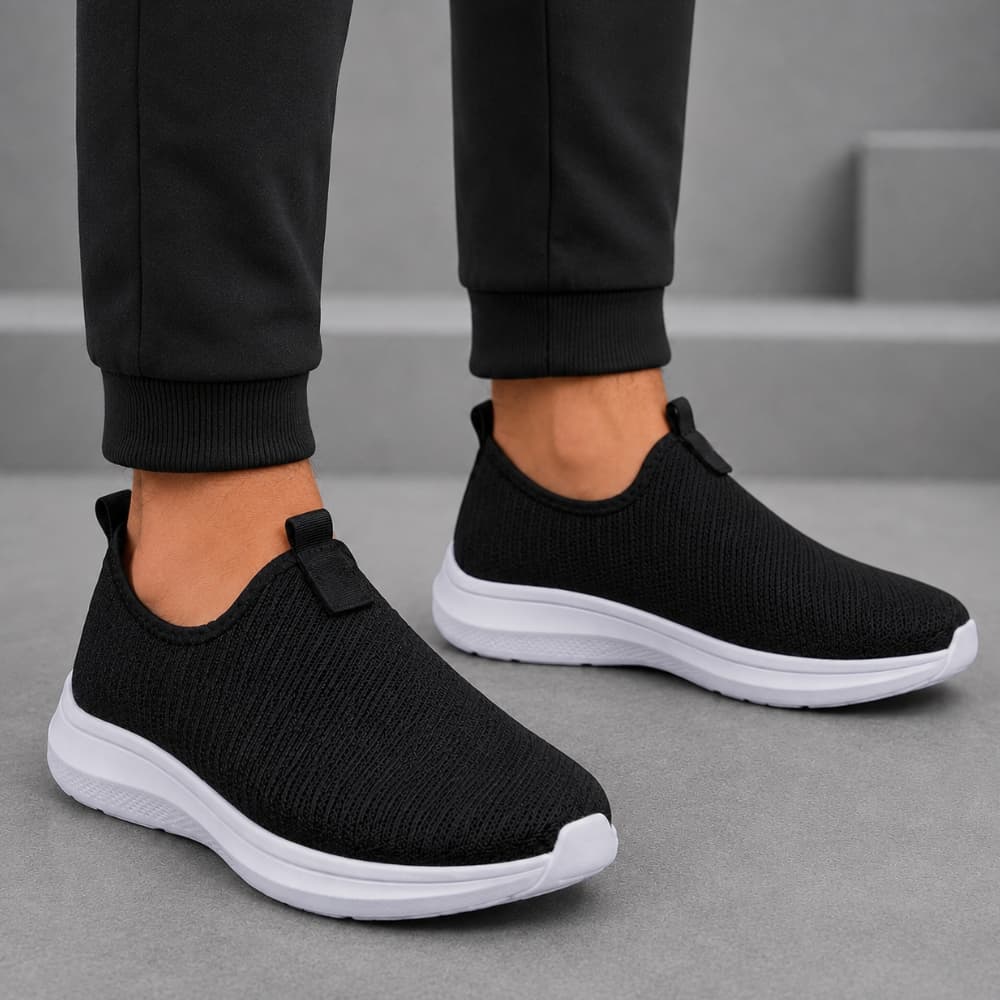 Tênis Meia Casual Feminino Masculino Academia Caminhada Confortável Macio Leve Calce Fácil