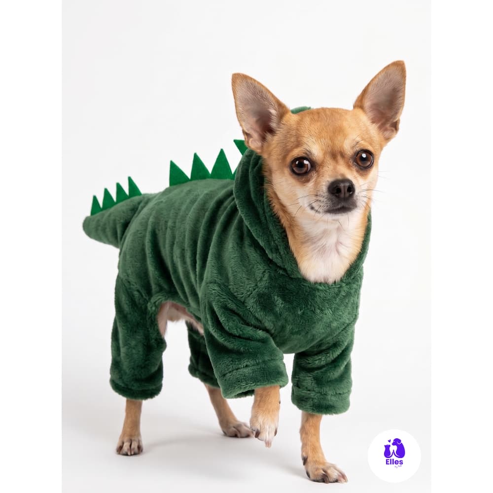 Roupas para Pet Roupa para cachorro Macacão pet  Roupa pet soft  Macacão Dinossauro