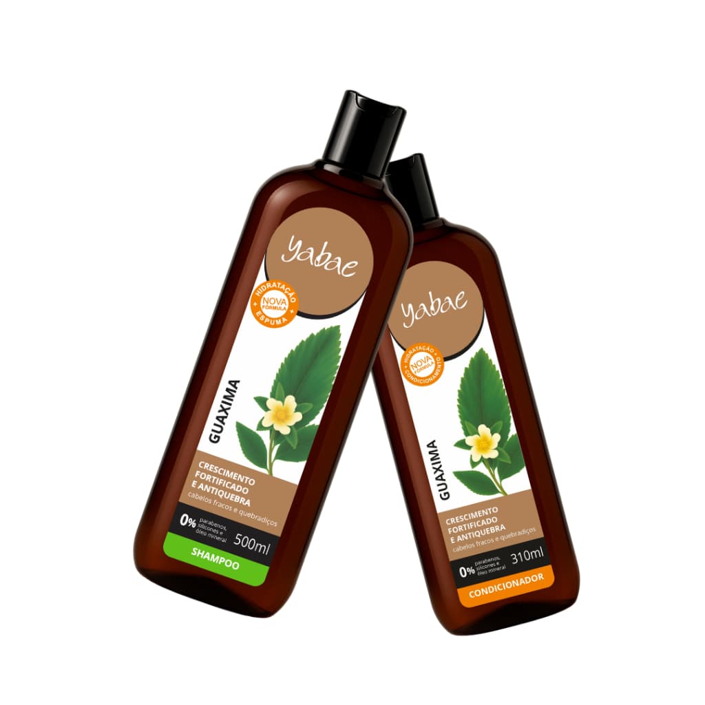Shampoo e Condicionador Guaxima – Shampoo 500ml e Condicionador 300ml - Yabae
