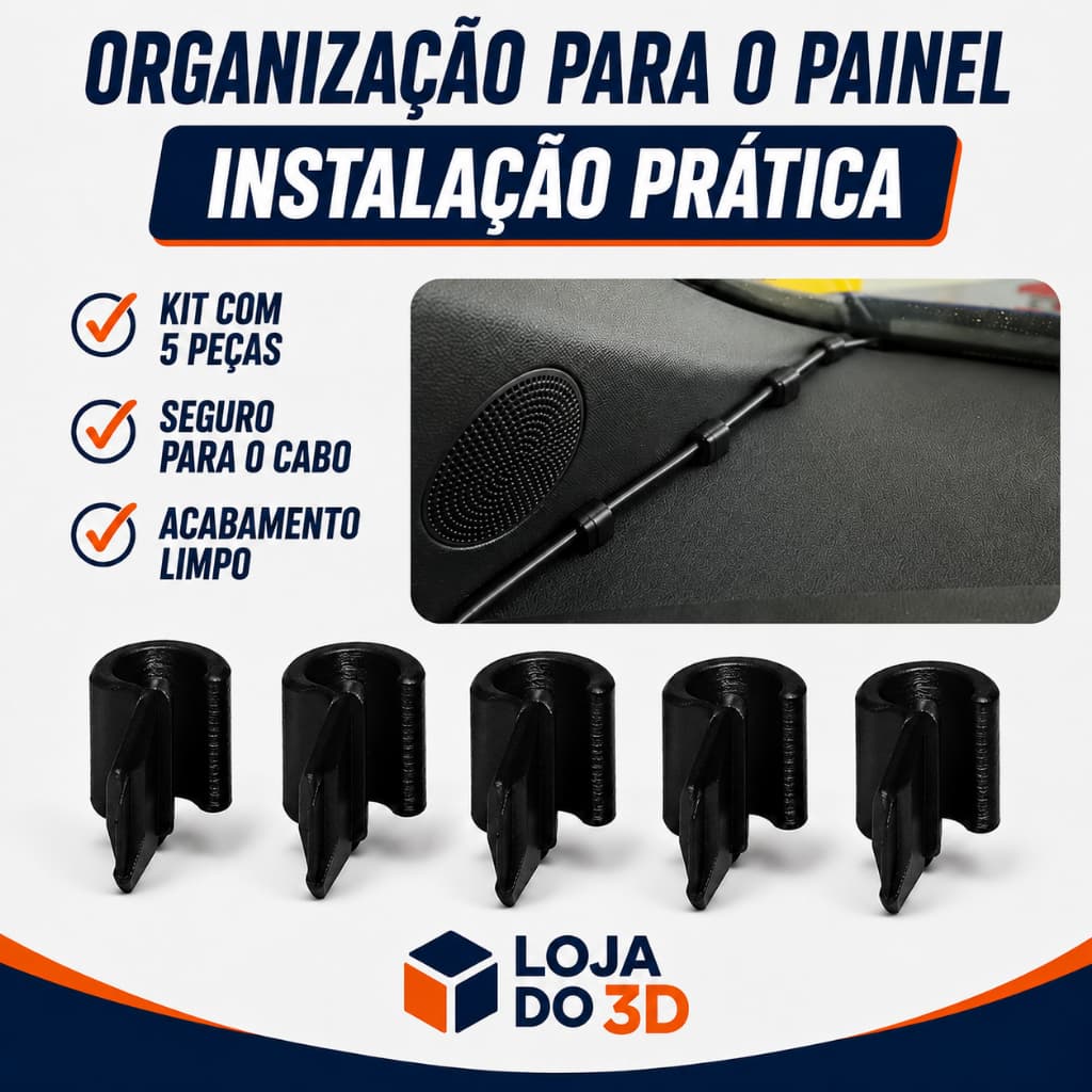Clipe de Fio de Cabo do Painel para carro | Clipe para carro | organizados de fios de carro | clipe organizador para fio