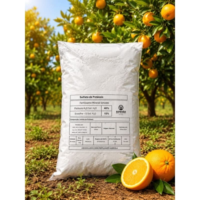 Adubo Sulfato de Potássio Fertilizante Solúvel