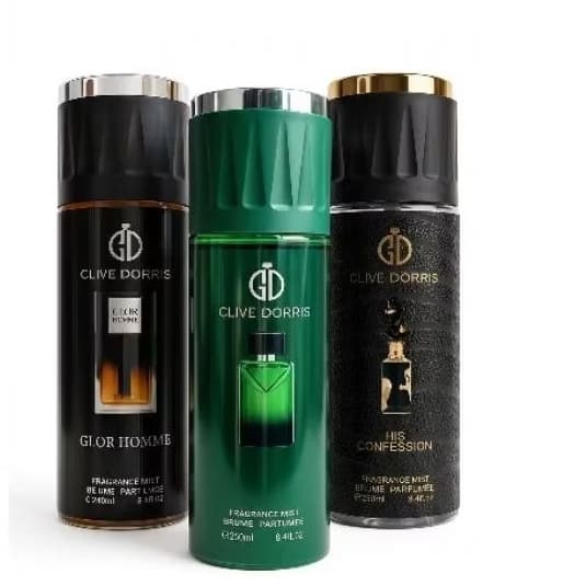Clive Dorris Paradigm /Cofession /Homme Body Mist 250ml Masculino Amadeirado Ambarado