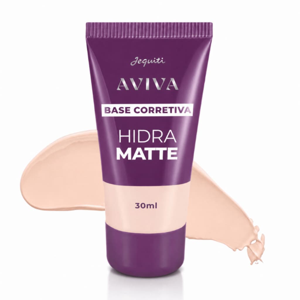 Base Líquida Corretiva Aviva Hidra Matte cor J20 30ml