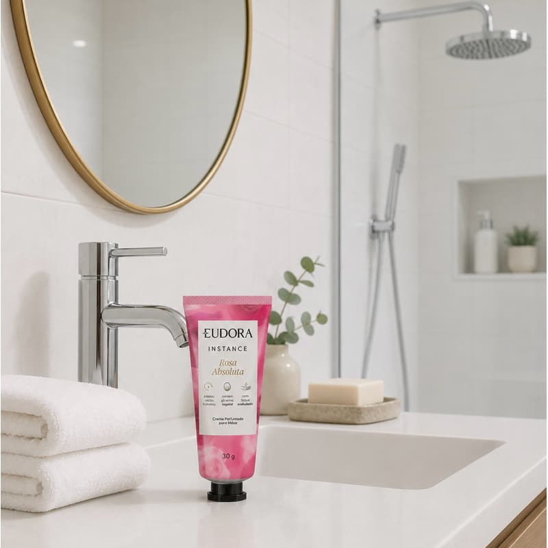 Creme de Mãos Perfumado Instance Rosa Absoluta 30g Eudora 1 Un