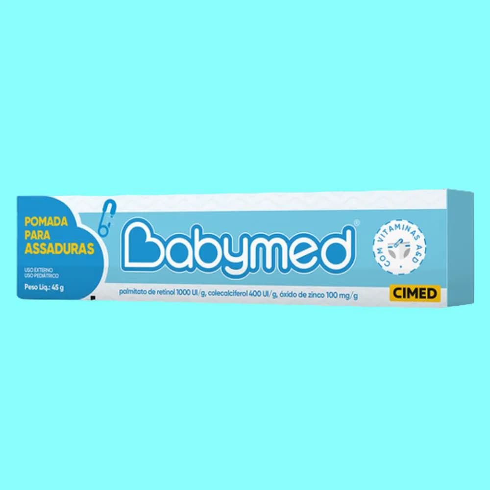 2 Pomadas Infantil Para Prevenção De Assaduras Babymed Cremosa e Hidratante